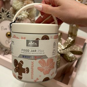 NEW ✨ PINK GINGERBREAD FOOD JAR